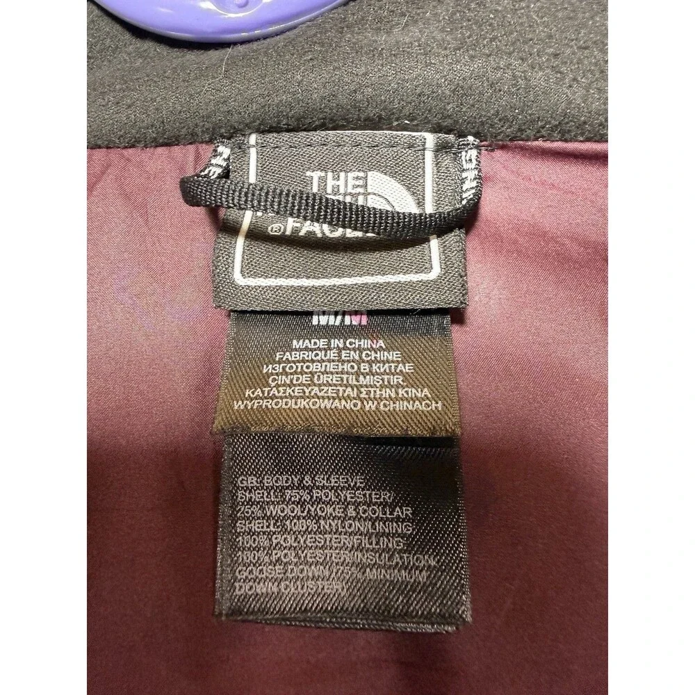 The North Face Tweed Nuptse Heights Puffer Jacket Gray/Black Size Medium